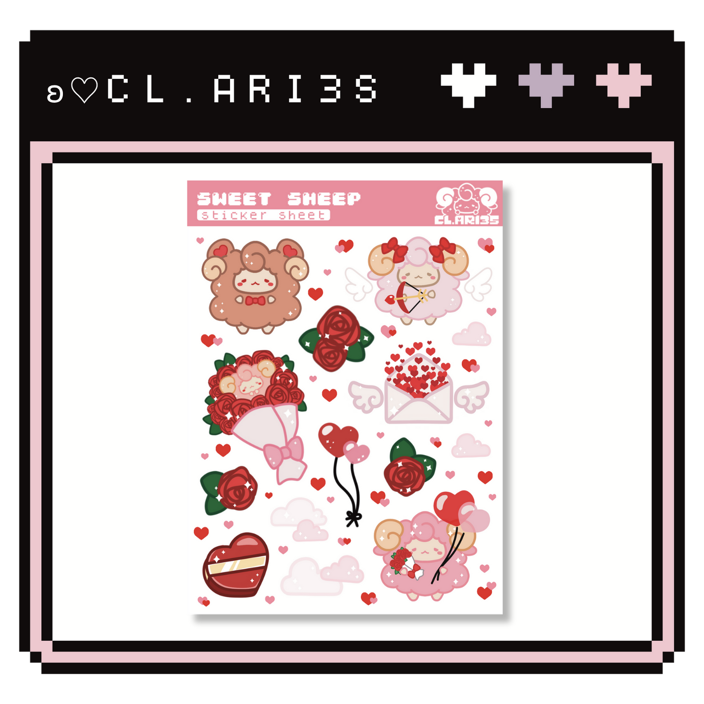 Sweet Sheep | sticker sheet