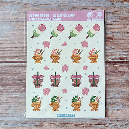 Hanami season | sticker sheet
