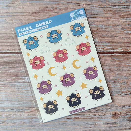 Pixel Sheep | sticker sheet