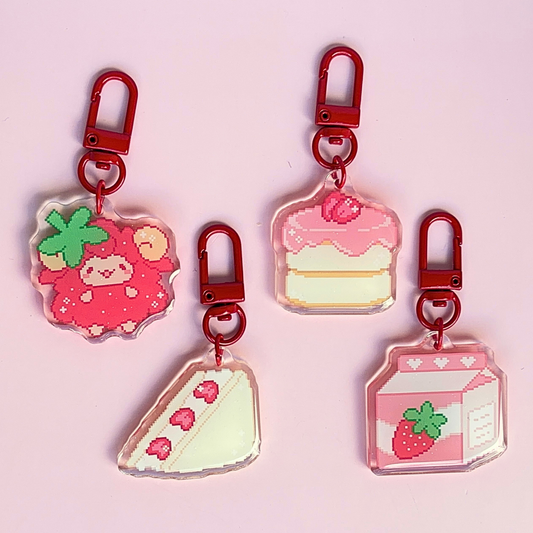 Strawberry Sheep | GACHA keychains