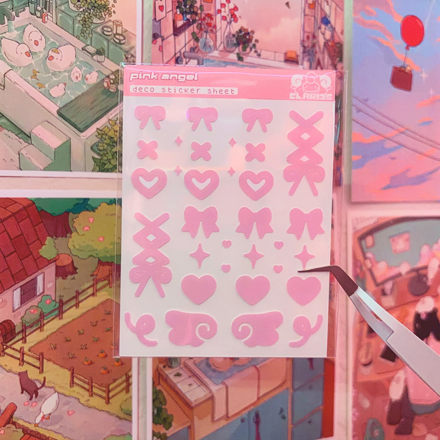 Pink Angel | sticker sheet