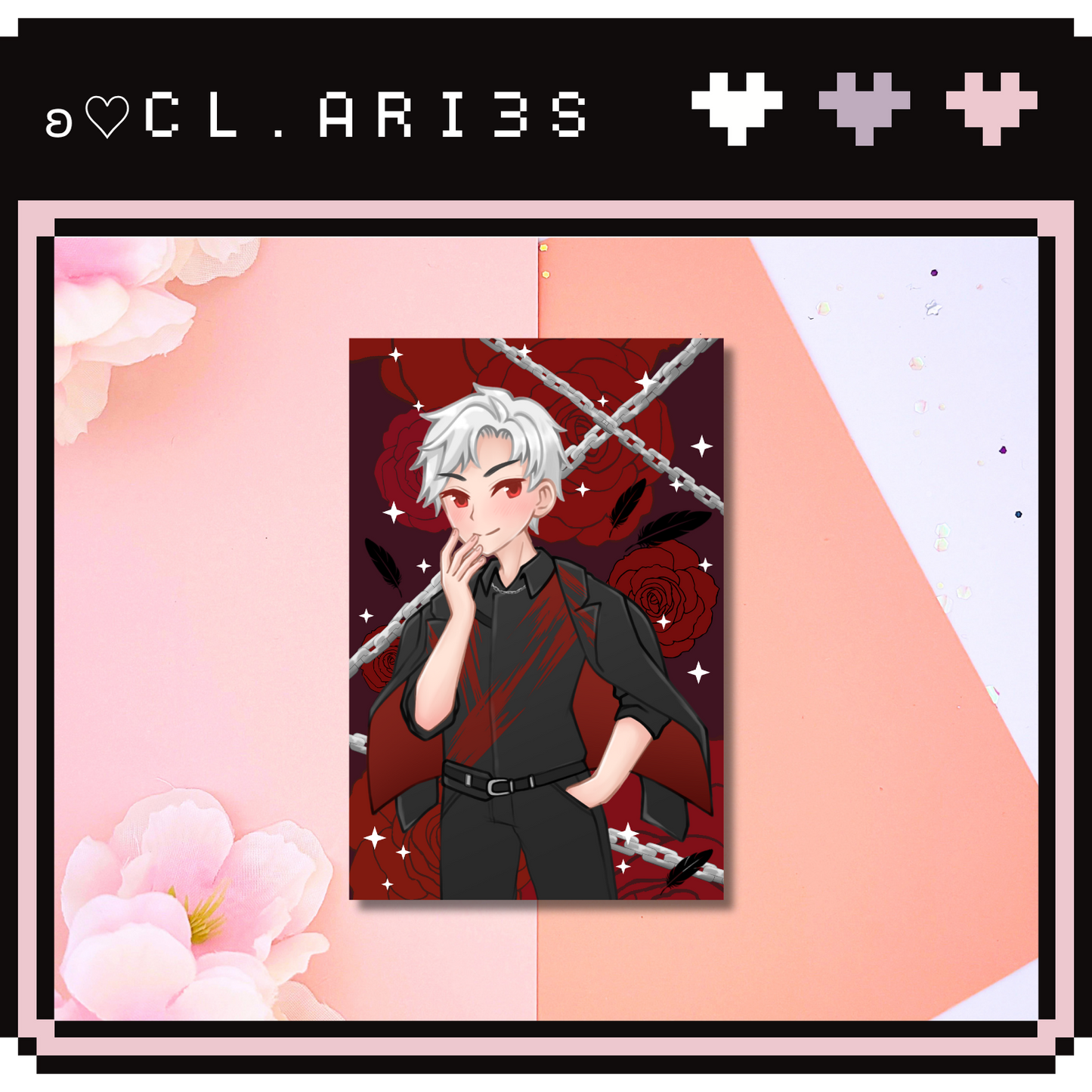 Sylus and Roses | Love and Deepspace | mini print