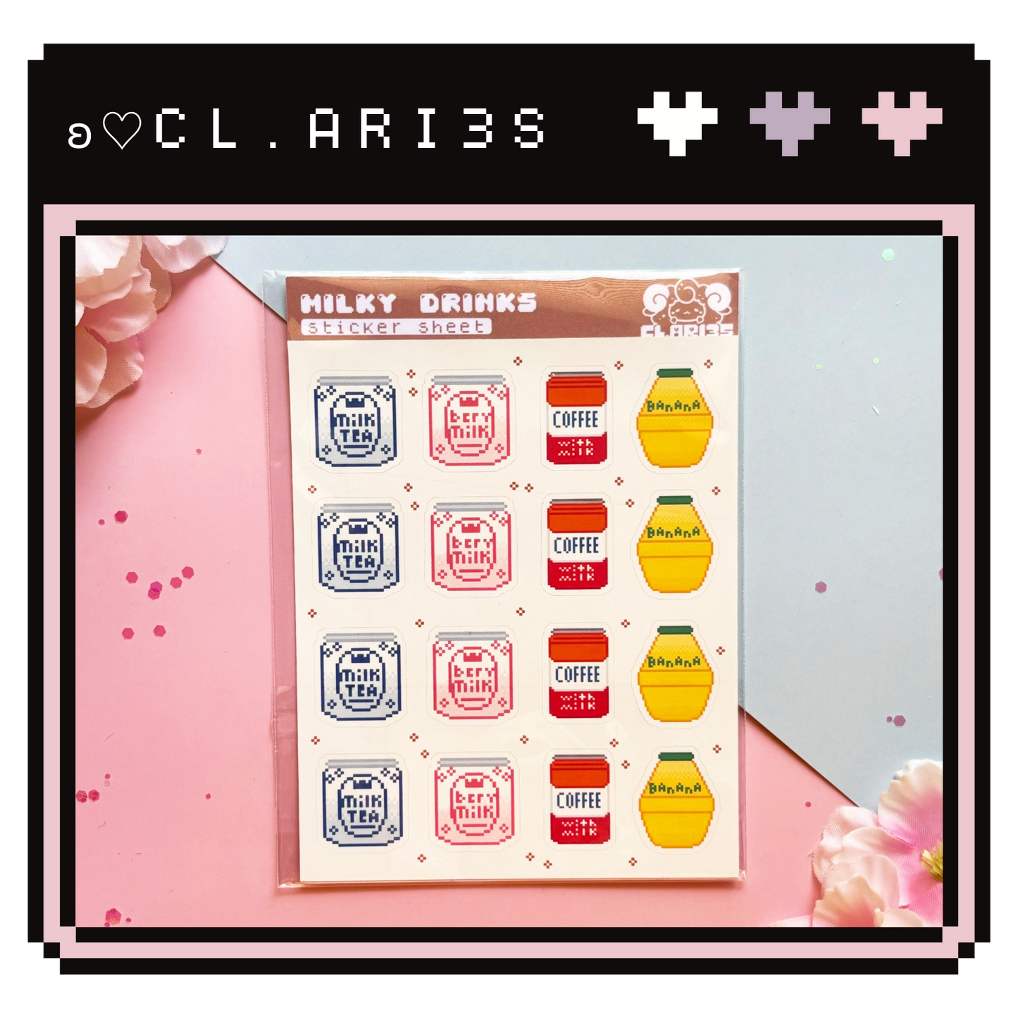 Milky Drinks | sticker sheet