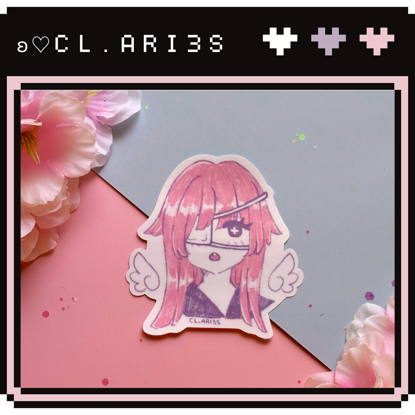 OC: Pink Girl | die-cut sticker
