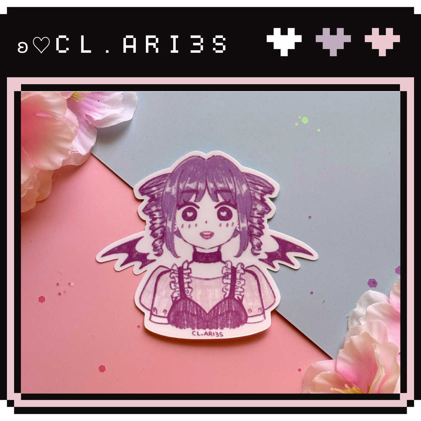 OC: Purple Girl | die-cut sticker