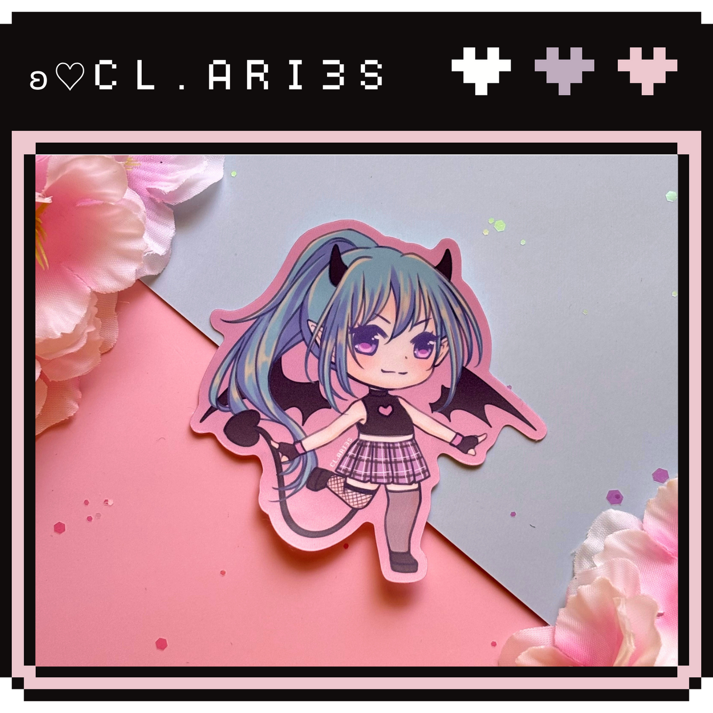 OC: Demon Girl | die-cut sticker