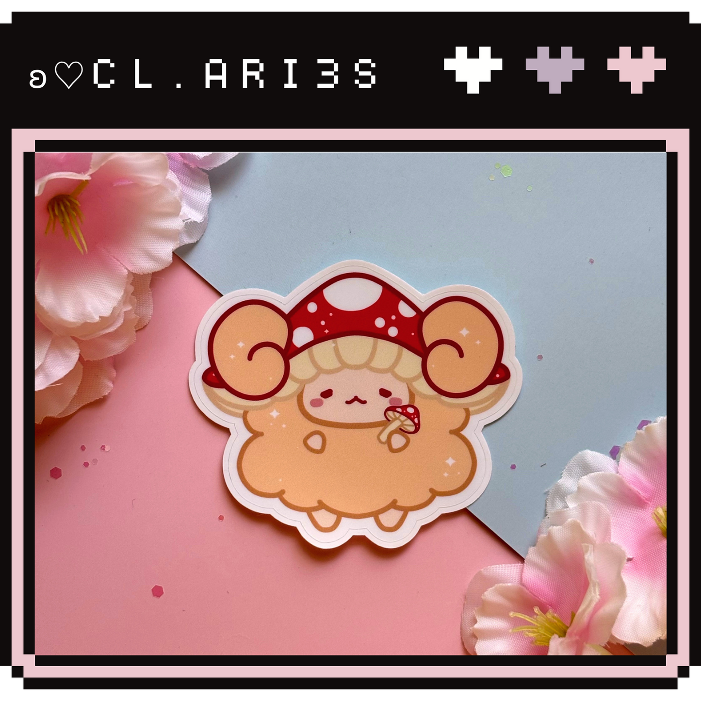 Mushroom Sheep | die-cut sticker