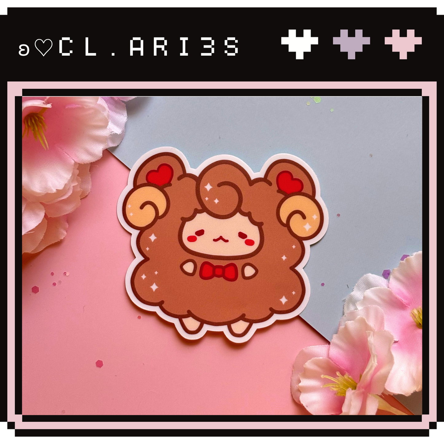 Teddy Sheep | die-cut sticker