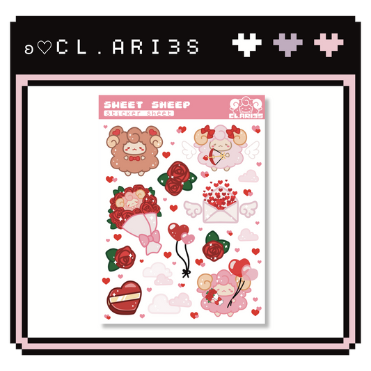 Sweet Sheep | sticker sheet