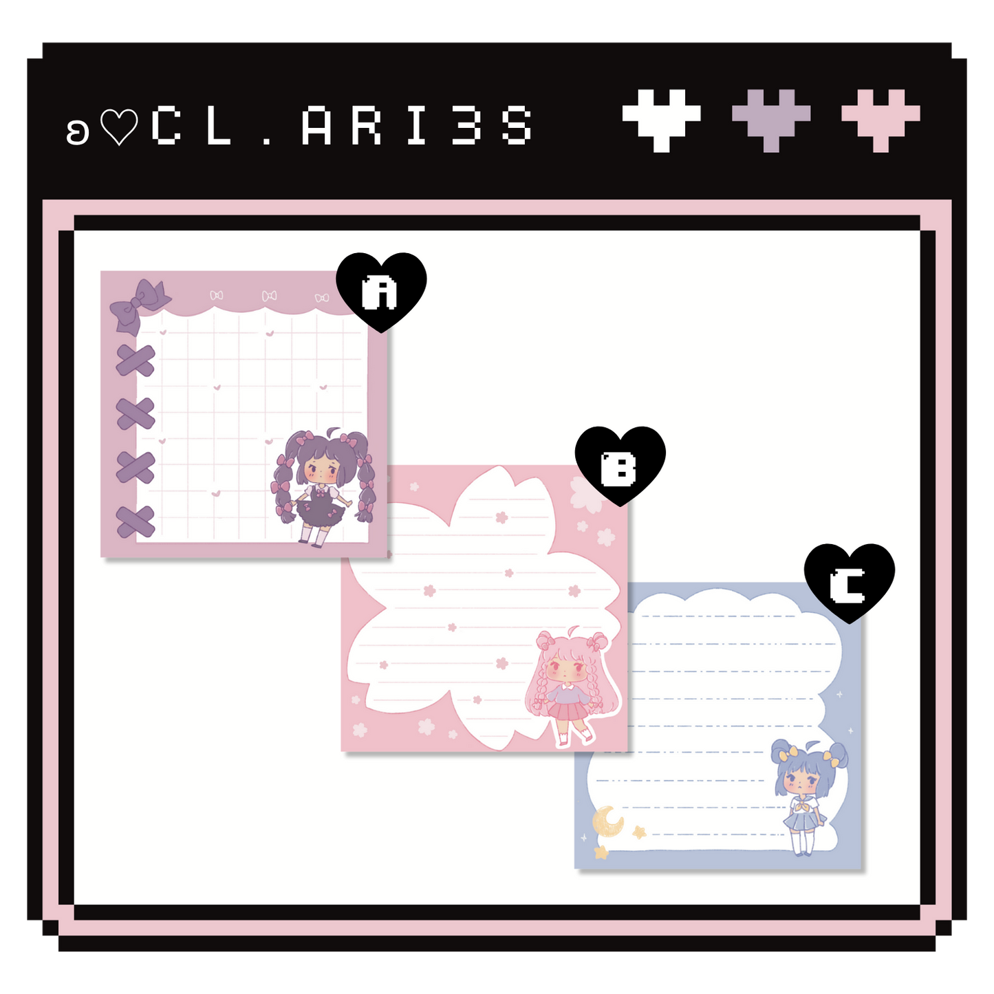 original characters | memo pads