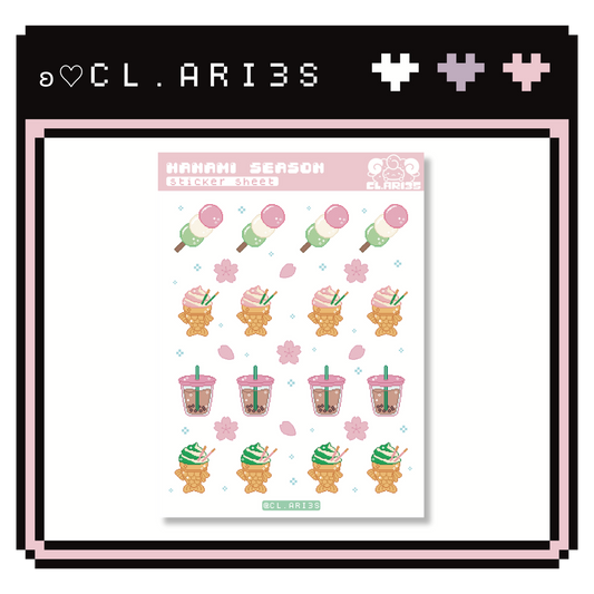 Hanami season | sticker sheet