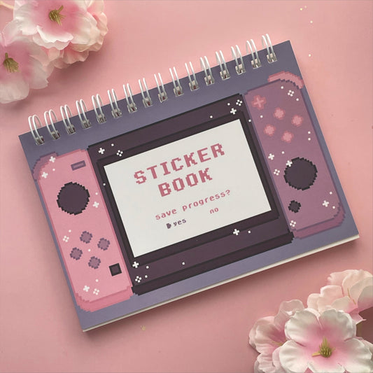 Pixel Switch: Pink & Purple | sticker book