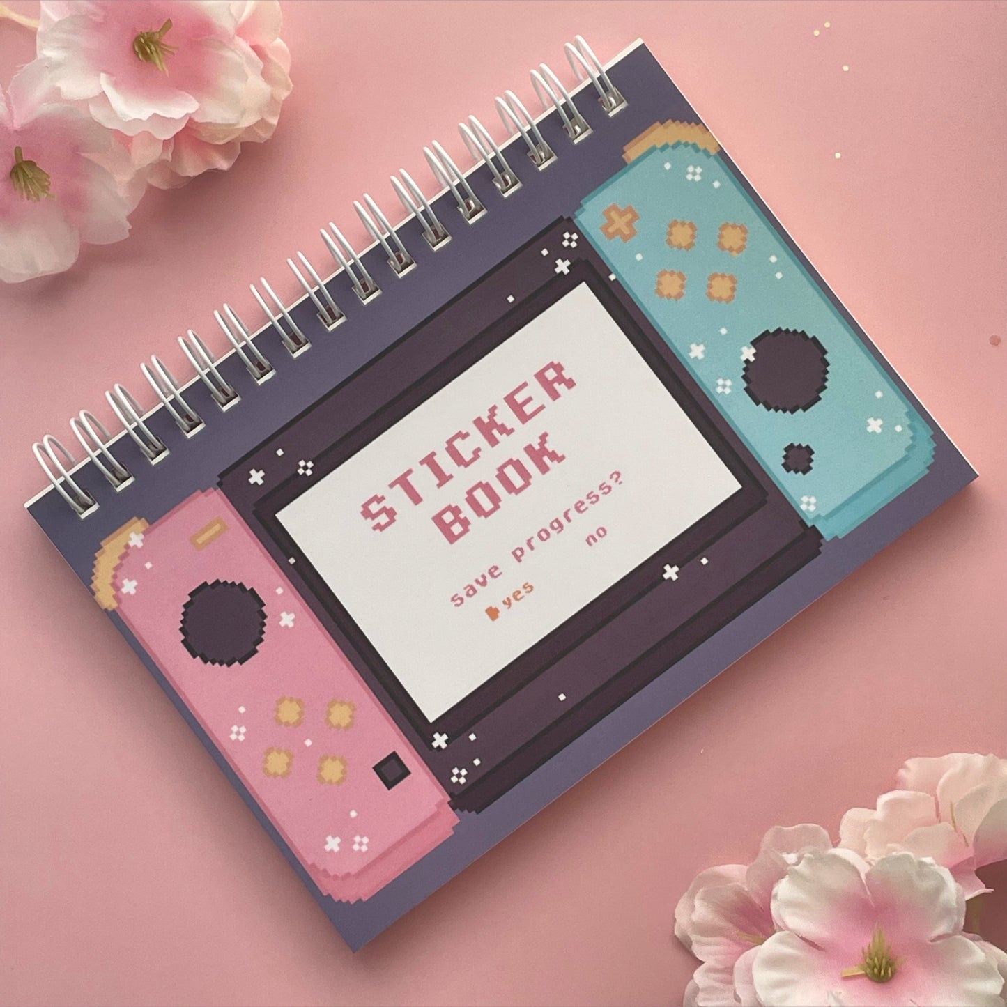 Pixel Switch: Pink & Blue | sticker book