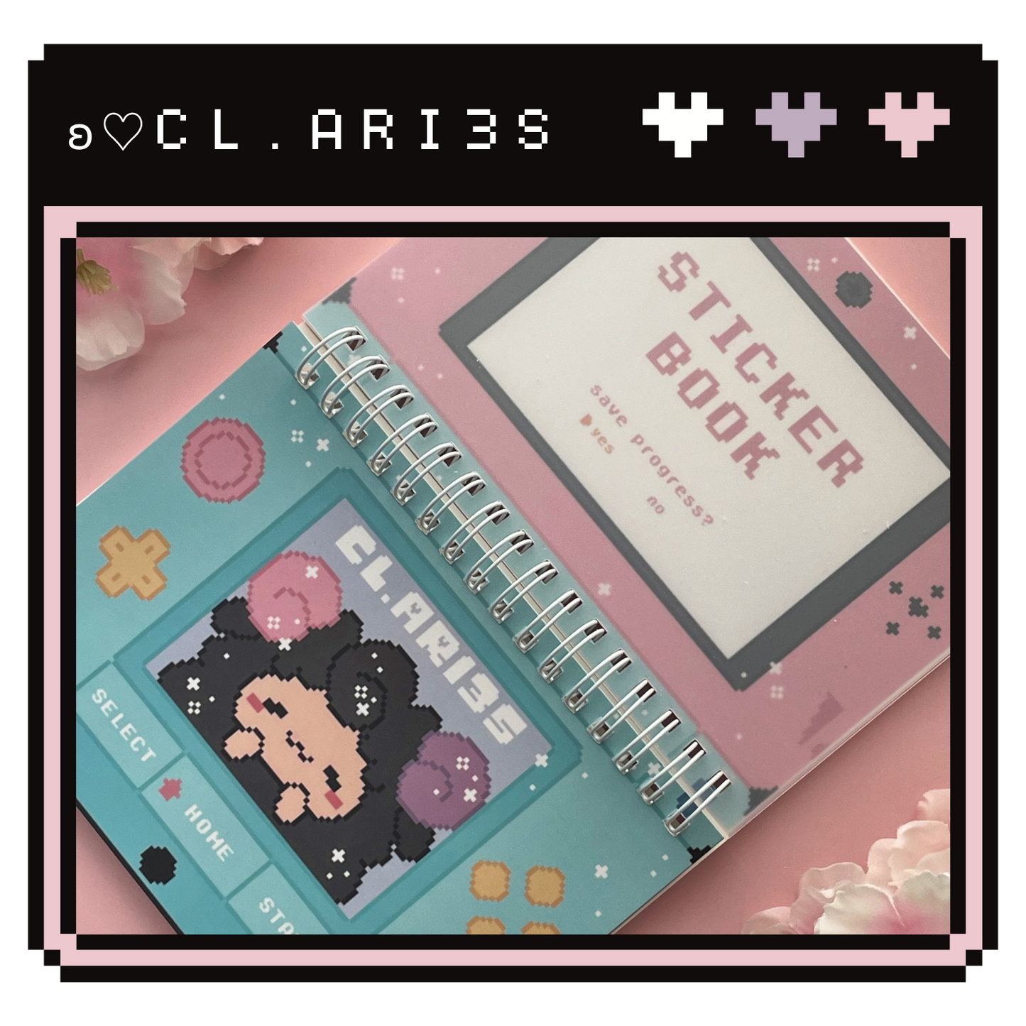 Pixel DS: Pink & Blue | sticker book
