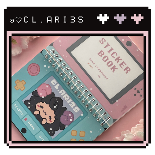 Pixel DS: Pink & Blue | sticker book