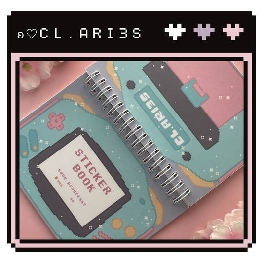 Pixel GBA: Blue | sticker book