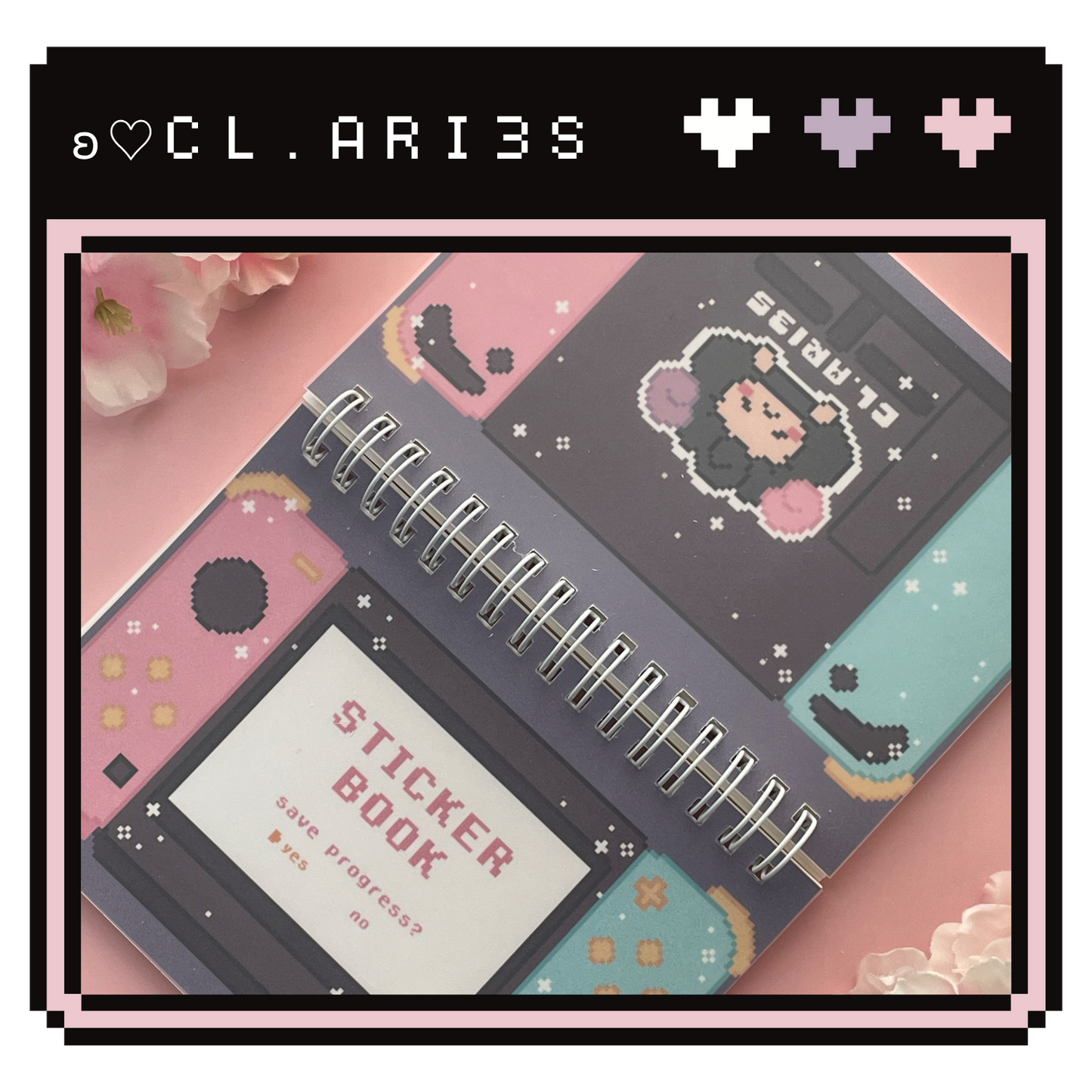 Pixel Switch: Pink & Blue | sticker book