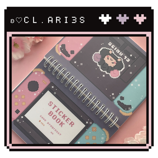 Pixel Switch: Pink & Blue | sticker book