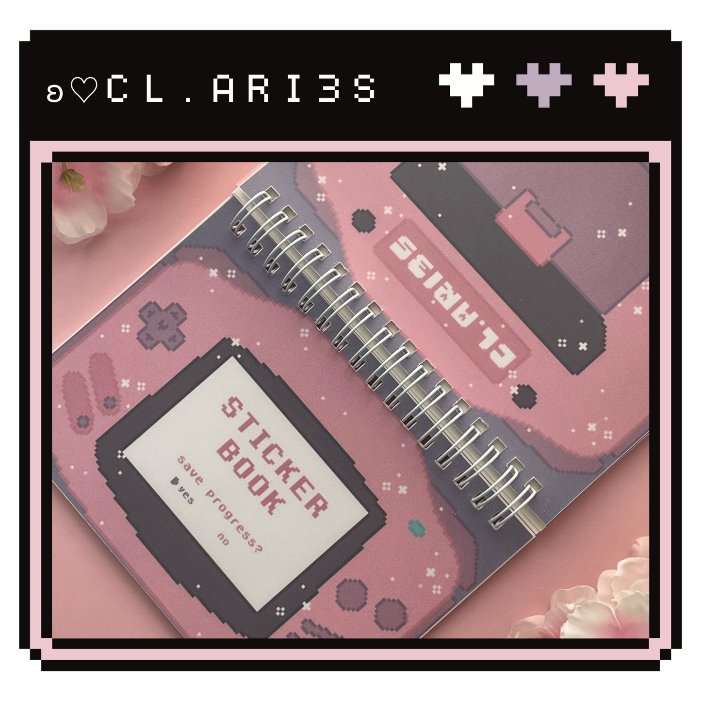 Pixel GBA: Pink | sticker book