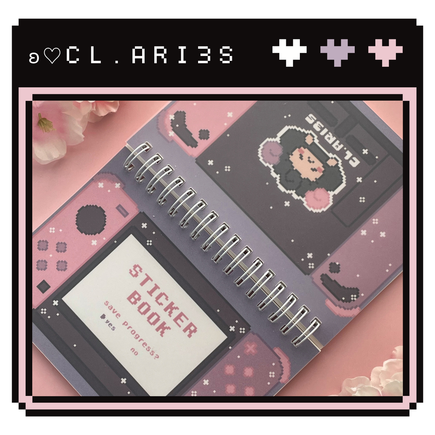 Pixel Switch: Pink & Purple | sticker book