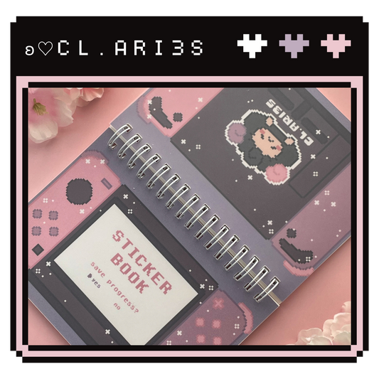 Pixel Switch: Pink & Purple | sticker book