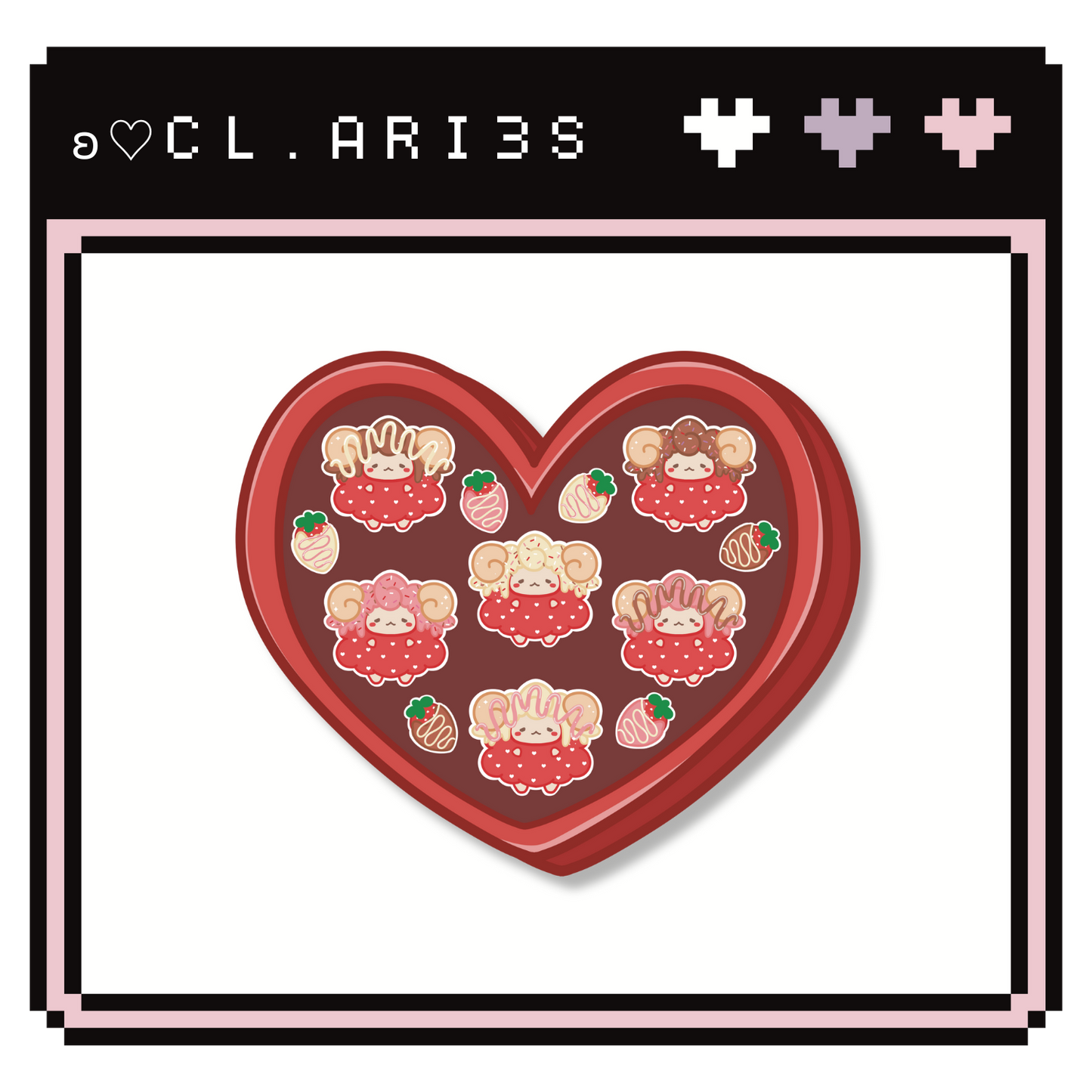 Chocolate Dipped Sheep | sticker sheet