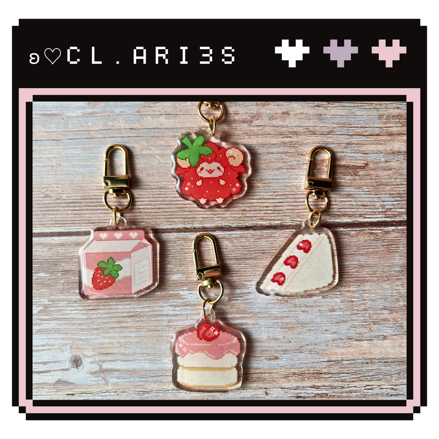 Strawberry Sheep | GACHA keychains