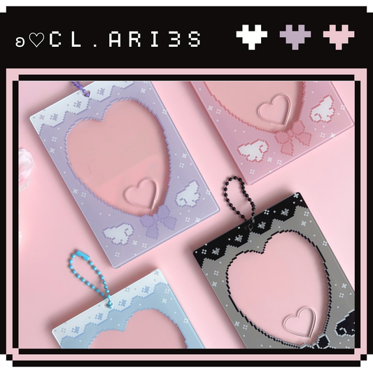 Pixel Heart | Acrylic Photo Card Holder