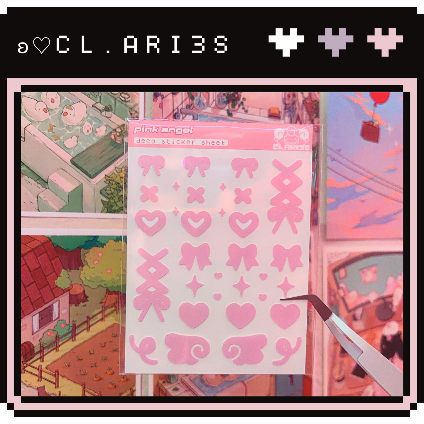 Pink Angel | sticker sheet