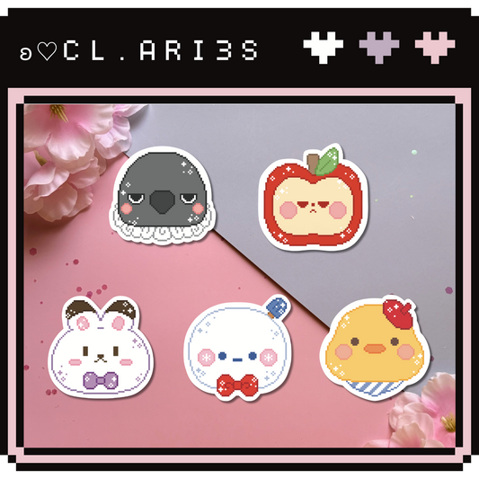 Love and Deepspace Pixel Mascots | die-cut sticker