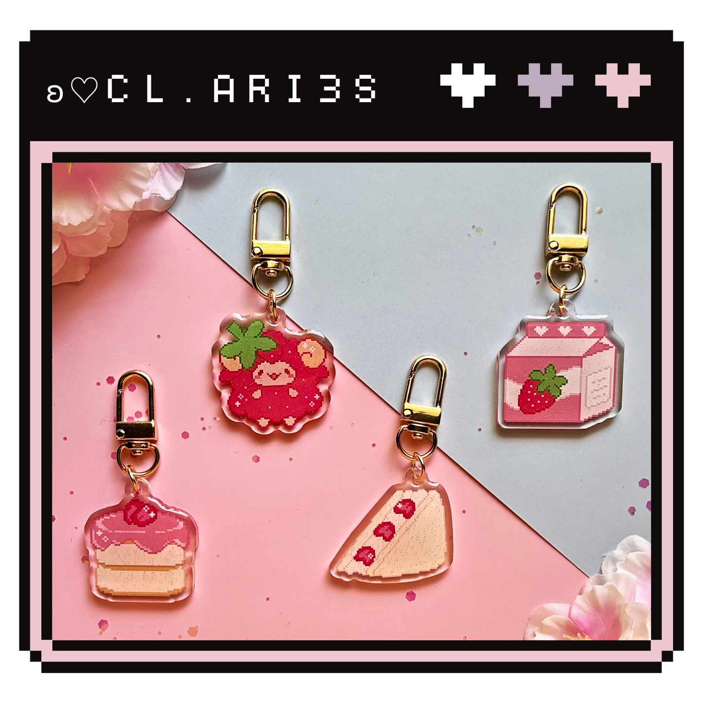 Strawberry Sheep | GACHA keychains