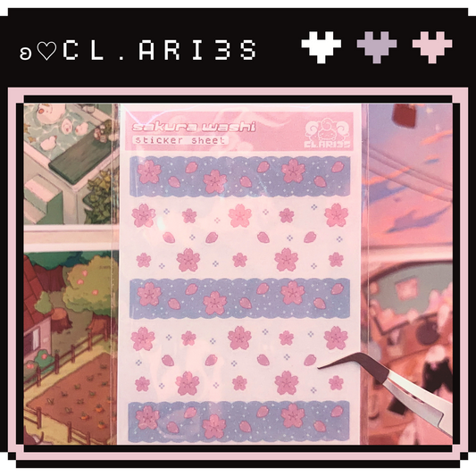 Sakura Washi | sticker sheet